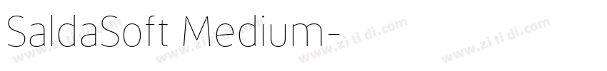 SaldaSoft Medium字体转换